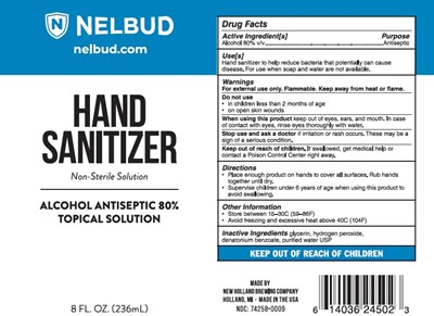 8oz Principal Display (Sanitizer 8oz Nelbud)